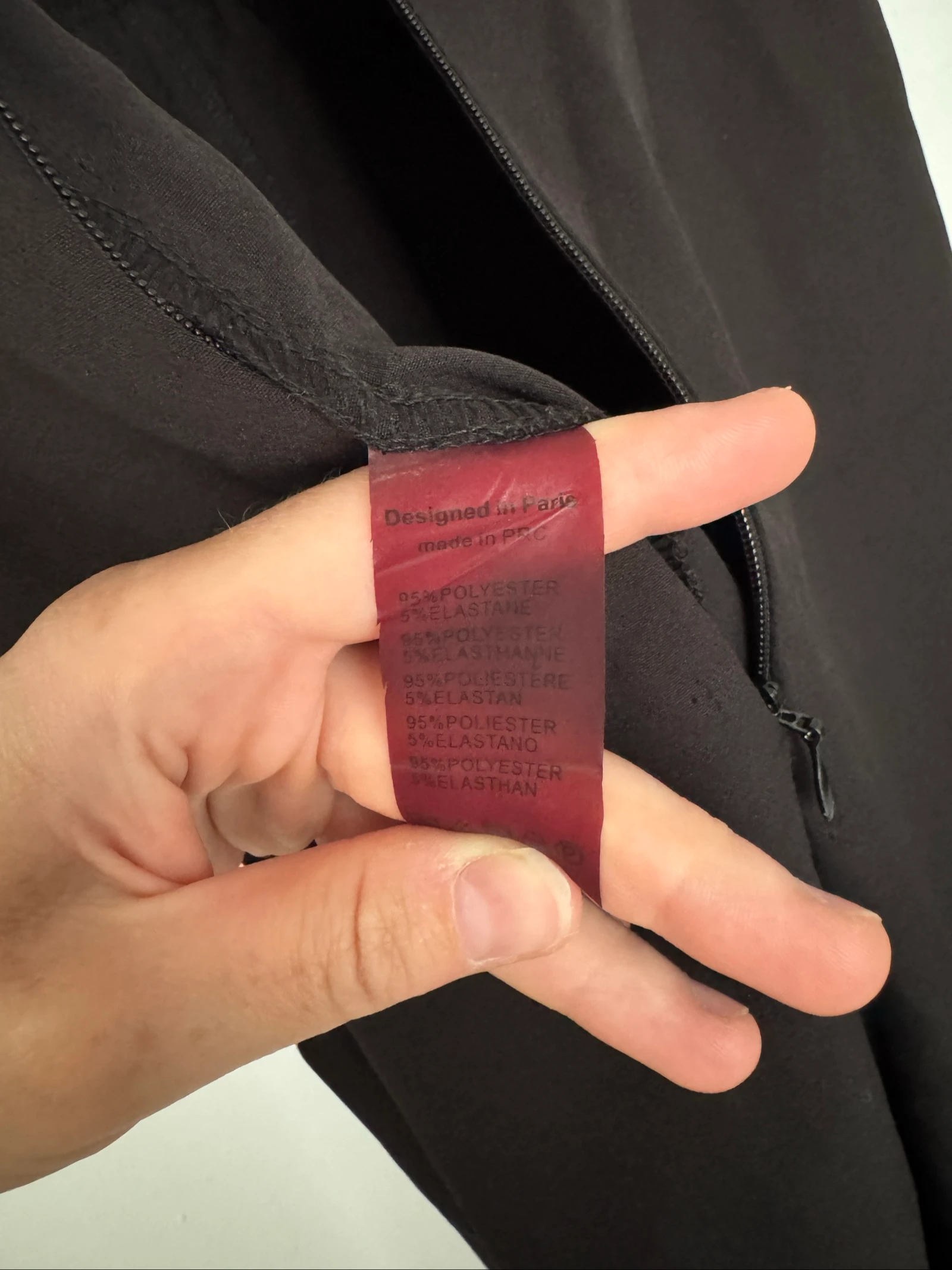 Macacão pantalon preto Eight - Gola V - Costas abertas - Tamanho P – photo 5